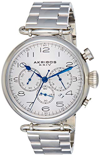 【中古】【未使用 未開封品】Akribos XXIV Men 039 s ak764ss GrandioseステンレススチールBracelet Watch