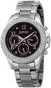 【中古】【未使用・未開封品】August Steiner Women 's as8136sspuシルバー多機能Quartz Watch with Burgund...
