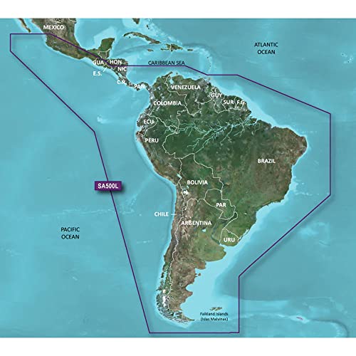 ����šۡ�̤���ѡ�̤�����ʡ�Garmin BlueChart g2 - HXSA500L - South America - microSDTM/SDTM (42084)