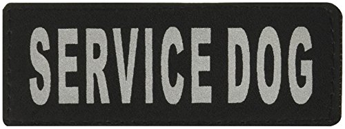 Dogline N0210-S-M Removable Cloth Tie Patches Service Dog, Small & Medium