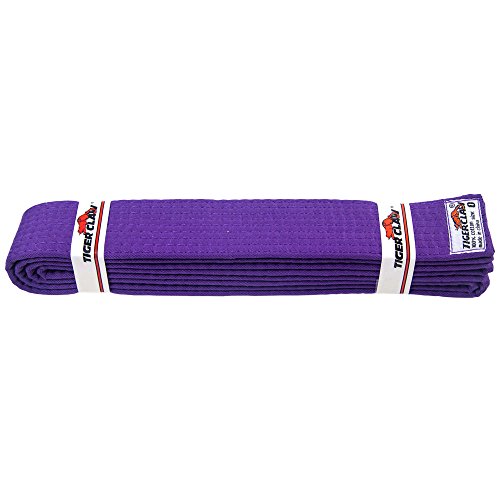 【中古】【未使用・未開封品】Tiger Claw 綿100% 武道 道着用 等級の帯 10色 (ブラック/ライトイエロー..