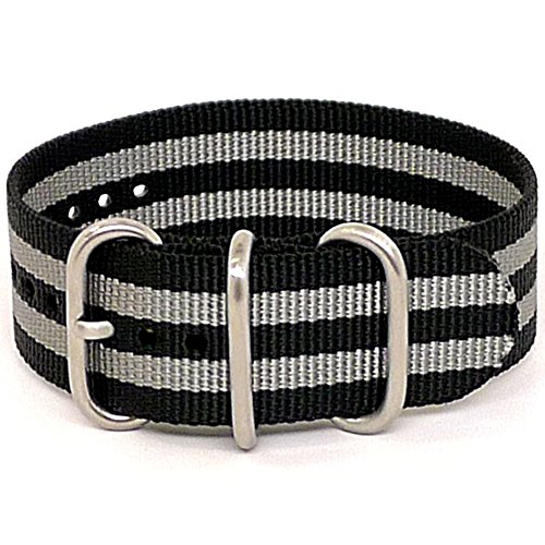 yÁzygpEJiz[DaLuca] Ballistic Nylon NATO 1 Piece Watch Strap - Bond (Matte Buckle) : 20mm