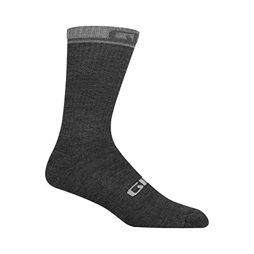 yÁzygpEJiz(Small, Charcoal/Grey) - Giro GE20170 Mens Winter Merino Wool Socks