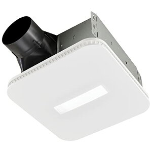 【中古】【未使用・未開封品】Broan-NuTone フレックスバスルーム排気換気LEDライト エネルギースター認証 80CFM 0.7ソーンバスファン ホワイト AE80LK