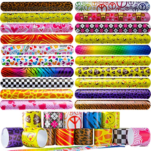 š̤ۡѡ̤ʡ25 Mega Pack Slap Bracelets Slap Bands Birthday Party Su...
