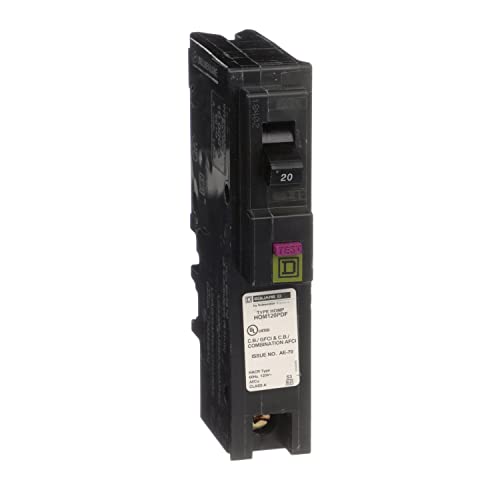 【中古】【未使用・未開封品】Square D by Schneider Electric HOM120PDFC Homeline Plug-On Neutral 20 Amp Single-Pole Dual Function (CAFCI and GFCI) Circuit Breaker, ,