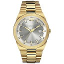 【中古】【未使用・未開封品】Bulova 97b137メンズドレスゴールドスチールブレスレット腕時計