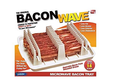 【中古】【未使用・未開封品】Bacon Wave Microwave Bacon Tray Boxed by E.MISHAN AND SONS