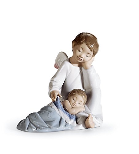 【中古】【未使用・未開封品】Lladro 磁器 My Guardian Angel (ブルー