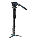 【中古】【未使用・未開封品】Benro A48TDS6 一脚 3足ロックベース S6ヘッド 4脚セクション ツイストロック式レッグリリース ブラック
