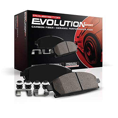 【中古】【未使用・未開封品】Power Stop Z23-668、Z23 Evolution Sport カーボンファイバーセラミックフロントブレーキパッド 1