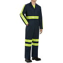 yÁzygpEJizRed Kap Men 's Enhanced Visibility Twill Action Back Coverall with|PbgAI[o[TCYtBbgA