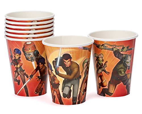 【中古】【未使用・未開封品】Star Wars Rebels 9 oz. Paper Cups (8) スターウォーズ反乱軍9オンス紙コップ（8）♪ハロウィン♪クリスマス♪ [並行輸入品]