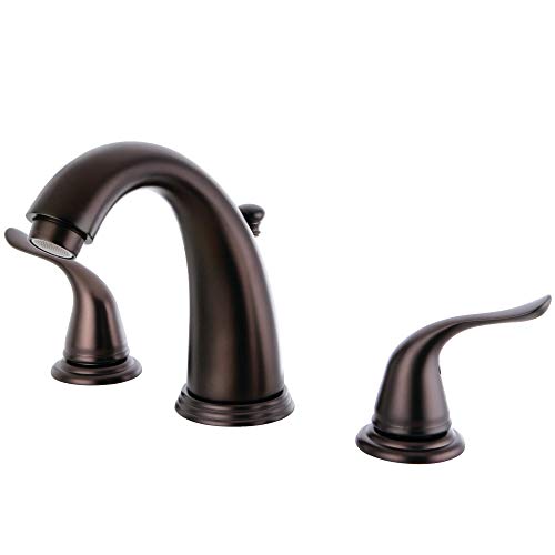 【中古】【未使用・未開封品】Kingston Brass KB2985YL Yosemite Widespread Two Handle Lavatory Faucet, Oil Rubbed Bronze, 5-1/4 inch in Spout Reach, Oil Rubbed Bronze