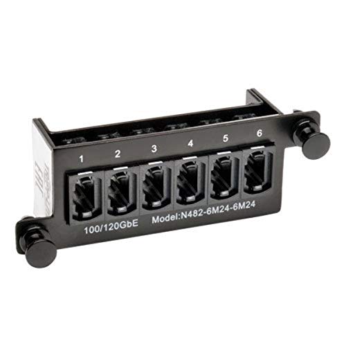 【中古】【未使用 未開封品】Tripp Lite 100Gb/120Gb Pass Through Cassette (x6) 24-Fiber MTP/MPO Coupler - Fiber optic cassette - MTP/MPO X 24 - black