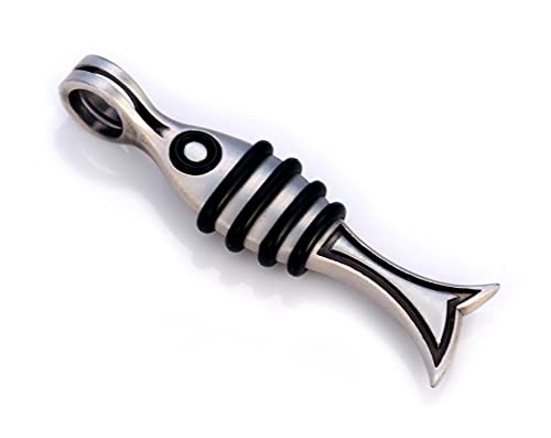 【中古】【未使用・未開封品】Bico Orbital魚ペンダント( or8?)???A Life接続ゴム製Oリング???シルバー..