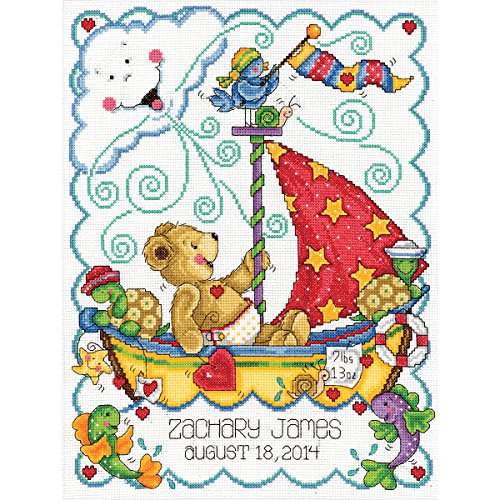 楽天AJIMURA-SHOP【中古】【未使用・未開封品】Sail Away Baby Counted Cross Stitch Kit-11