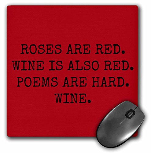 【中古】【未使用・未開封品】3drose Roses Are Redワインはもレッドの詩はハードワインマウスパッド(MP 200704?_ 1?)