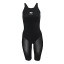 【中古】【未使用・未開封品】NeroFIT Kneeskin(ジュニアサイズ) - レディース競泳用テックスーツ W08 ブラック