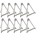 【中古】【未使用 未開封品】US Art Supply Aluminum Tabletop Easel Tri-Pod Display Table Top Design with Rubber Feet 10-Easels (Large - NO Arms) by US Art Supply