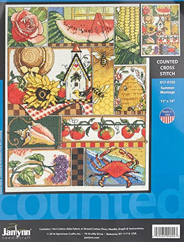 【中古】【未使用・未開封品】Summer Montage Counted Cross Stitch Kit-11"X14" 14 Count (並行輸入品)