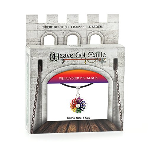 【中古】【未使用・未開封品】Weave Got Maille レインボー 渦巻き模様 チェーンメイル ネックレスキッ..