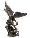 【中古】【未使用・未開封品】Veronese Design 10cm - Archangel St. Michael Slaying Demon Statue Figurine