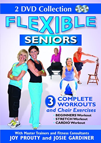 yÁzygpEJizFlexible Seniors - 2 DVD Set with 3 Complete Workouts, Chair Exercises, Beginners Workout, Stretch Workout, Cardio Workout to Lose Weig