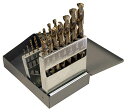 š̤ۡѡ̤ʡCle-Line C21112 135 Degree Heavy-Duty Cobalt Jobber Length Drill Set in Metal Case, 15 Pieces