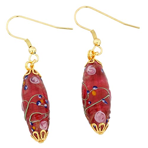 【中古】【未使用・未開封品】GlassOfVenice ムラノガラス 拡大鏡 アンティークオリーブイヤリング - ..