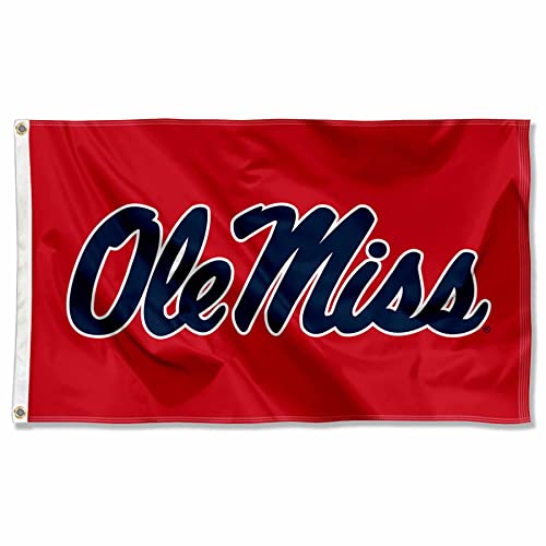 【中古】【未使用・未開封品】Ole Miss Largeレッド3?x 5?Collegeフラグ