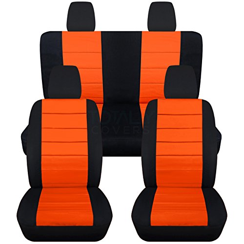 【中古】【未使用 未開封品】2011 2017ジープラングラーJKシートカバー フルセット:前面 背面( 23色) 2012 2013 2014 2015 2016 2ドア/ 4ドアComplete Backソ