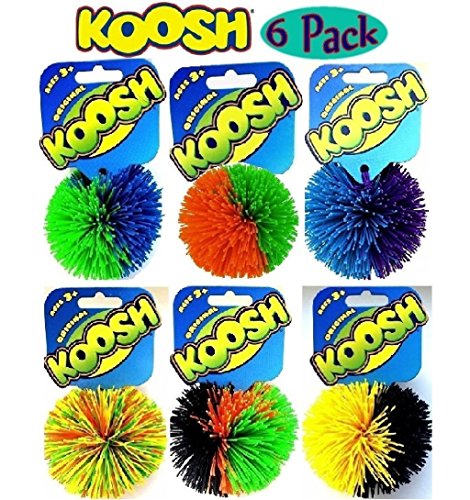 【中古】【未使用 未開封品】Koosh Balls Multi-Color Gift Set Bundle - 6 Pack by Basic Fun 並行輸入品