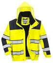 【中古】【未使用・未開封品】Portwest UC466 Medium Hi-Visibility Classic Bomber Jacket, Yellow ...