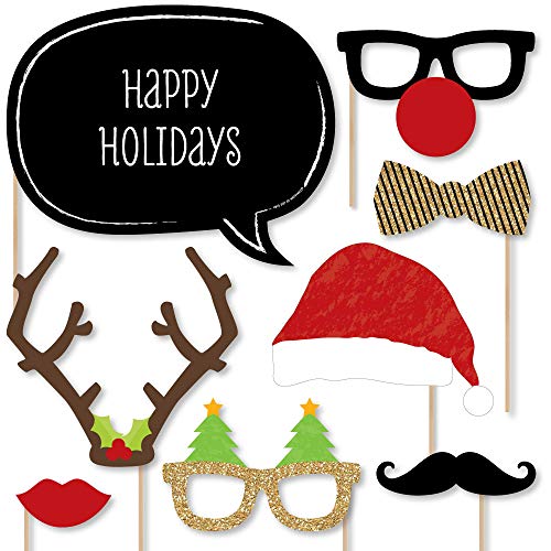 【中古】【未使用 未開封品】Holiday Party - Christmas Photo Booth Props Kit - 20 Count