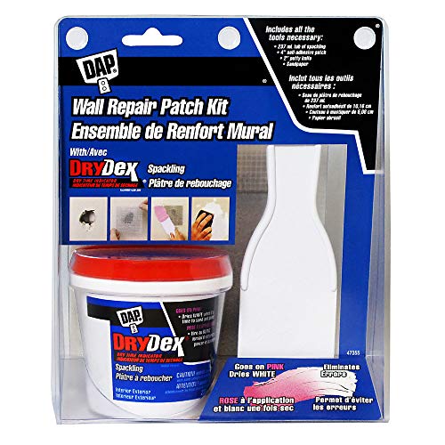 Dap 12345 3インチ 壁修理パッチキット DryDex Spackling付き