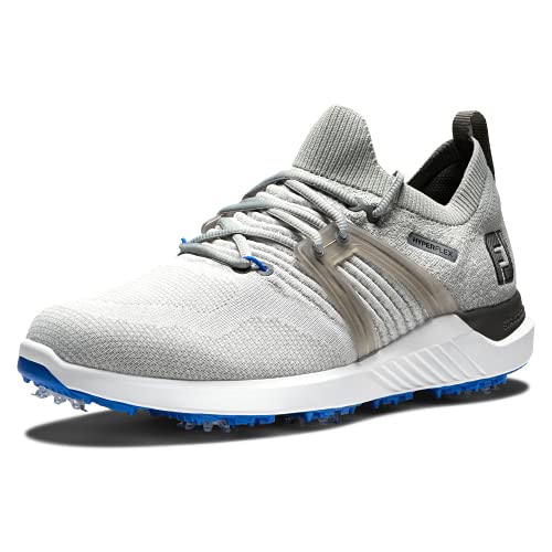 š̤ۡѡ̤ʡFootJoy Men's Hyperflex Golf Shoe, Grey/White/Blue, 13