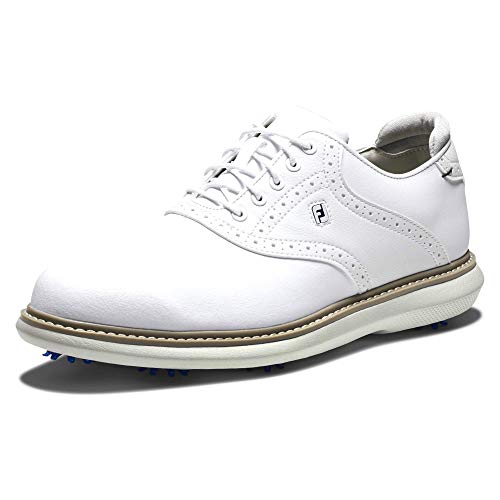 š̤ۡѡ̤ʡFootJoy Men's Traditions Golf Shoe, White/White, 9.5 Wide