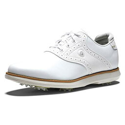 【中古】【未使用・未開封品】FootJoy Women's Traditions Golf Shoe, White/White, 10