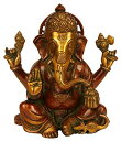 【中古】【未使用・未開封品】Bhagawanガネーシャ???真鍮Statue