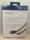 【中古】【未使用・未開封品】InsigniaTM???6?' Mini displayport-to-hdmiケーブル???ブラック