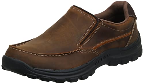 【中古】【未使用・未開封品】Skechers Men's Braver-RAYLANDスリップオン、ブラウン、12 M