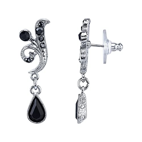 【中古】【未使用・未開封品】1928 Jewelry レディース クリスタル ブライダル ティアドロ