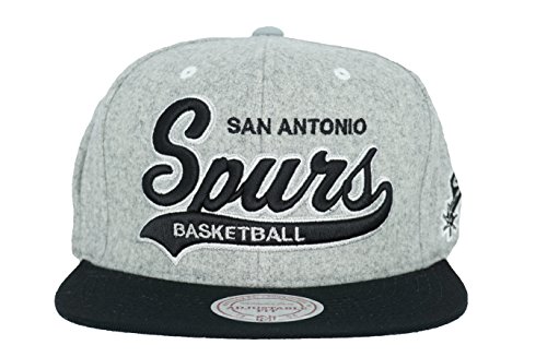 【中古】【未使用・未開封品】San Antonio Spurs Flat Bill Hat By Mitchell & Ness???Strap Back np60z