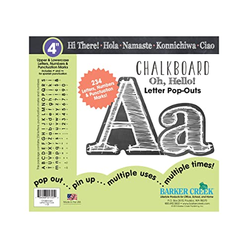 【中古】【未使用・未開封品】(Chalkboard) - Barker Creek - Office Products 10cm Poster Letters & ..