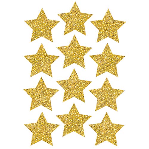 Die Cut Magnets 3In Gold Sparkle