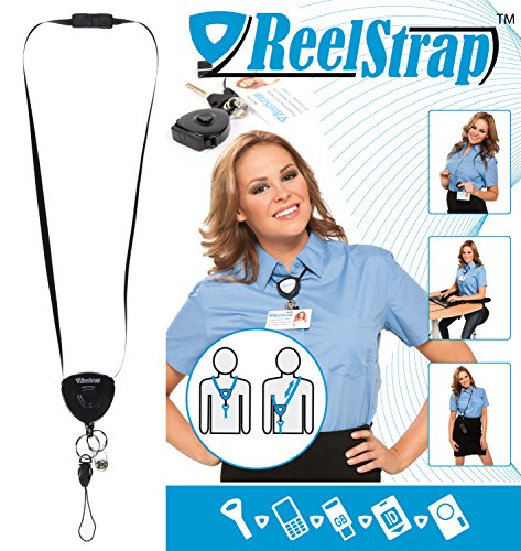 【中古】【未使用・未開封品】ReelStrap? - 最高のIDバッジホルダーバッジリールや格納式ランヤードよりも優れています。(25個)