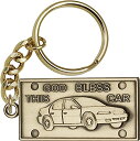 【中古】【未使用・未開封品】アンティーク金メッキGod Blessこの車キーチェーン1?x 2?1?/ 8インチ
