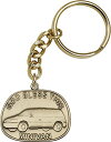【中古】【未使用・未開封品】アンティーク金メッキGod Bless This mini-vanキーチェーン1?1?/ 4?x 1?3?/ 8インチ