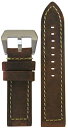 【中古】【未使用・未開封品】26?mm XXL Panatimeブラウンヴィンテージソフトスエード調Deep Oil Leather Watch Band wi...